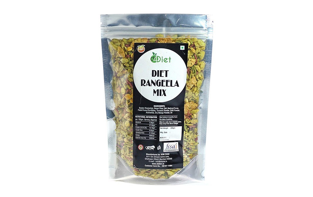 D4Diet Rangeela Mix    Shrink Pack  200 grams